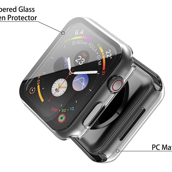 2 New in Box Misxi 2-Pack Transparent Hard Case For Series 6/SE/5/4 44mm - Picture 7 of 8